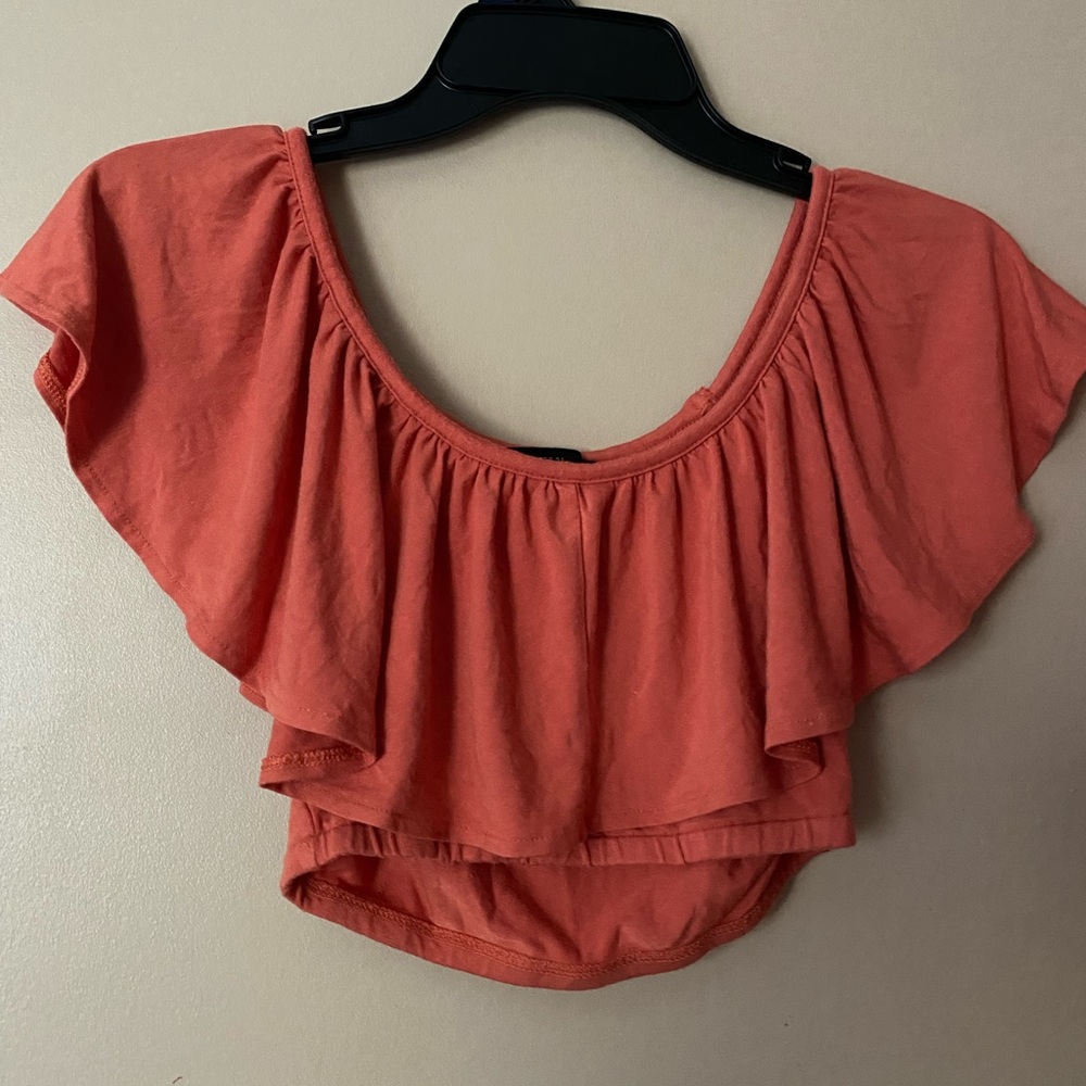 Forever 21 orange crop top